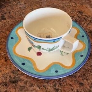 Mikasa tea cup and plate, new